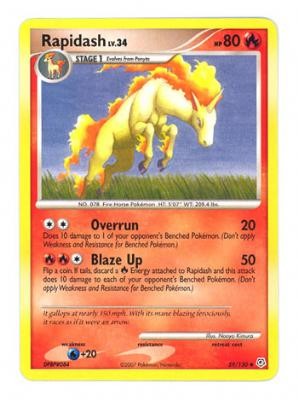 Pokemon Diamond & Pearl Uncommon Card - Rapidash 59/130