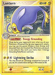 Pokemon EX Power Keepers Rare Card - Lanturn 15/108