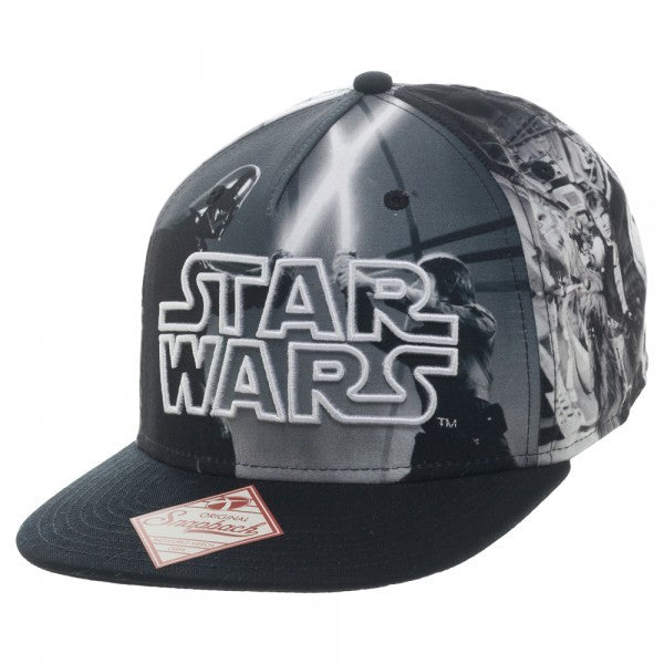 Star Wars Black/White Sublimated Character Snapback