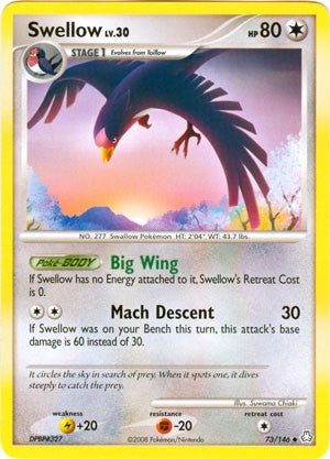 Pokemon Legends Awakened Uncommon Card - Swellow 73/146
