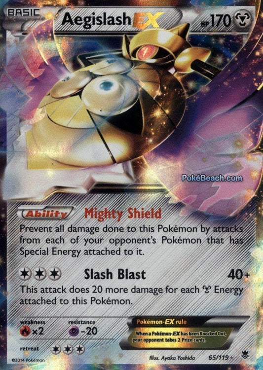 Aegislash EX 65/119 - Pokemon XY Phantom Forces Ultra Rare Card