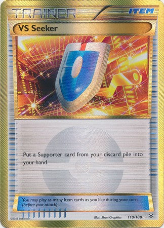 VS Seeker 110/108 Secret Rare- Pokemon XY Roaring Skies Card