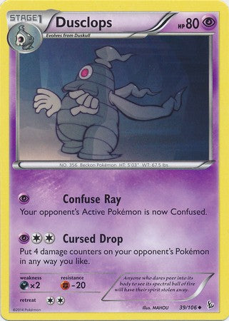 Dusclops 39/106 - Pokemon XY Flashfire Uncommon Card