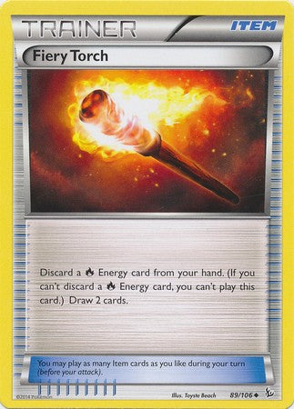 Fiery Torch 89/106 - Pokemon XY Flashfire Uncommon Card