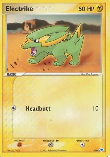 Pokemon Common Promo Single Card - Electrike 1/10