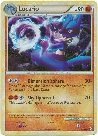 Pokemon Call Of Legends Lucario 14/95 Holo Rare Card