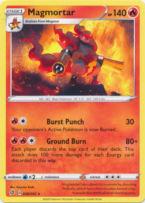 Magmortar - 030/192 Pokemon » SWSH Rebel Clash Rare
