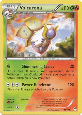 Volcarona 15/114 Rare - Pokemon XY Steam Siege Card