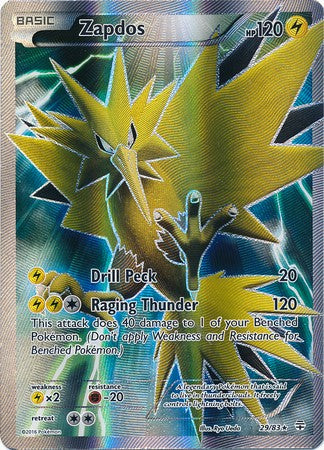 Zapdos 29/83 Holo Rare - Pokemon Generations Card