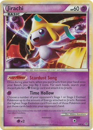 Pokemon Card HS Unleashed Single Card Holofoil Rare Jirachi 1/95