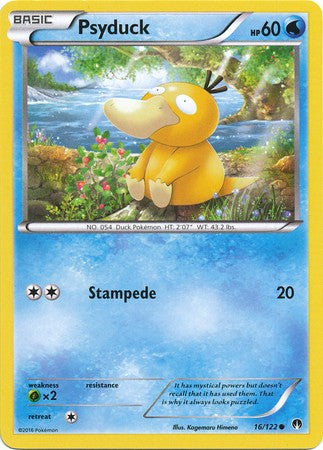 Psyduck 16/122 Common - Pokemon XY Breakpoint Card