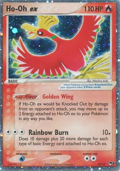 Pokemon POP Series 3 Promo Card Ho-Oh EX 17/17 Ultra Rare (Foil)
