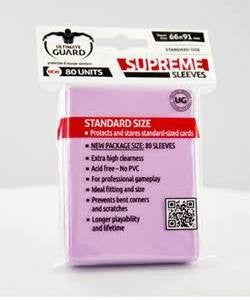 Ultimate Guard Supreme Standard Sized Sleeves - Pink (80 Card Sleeves)