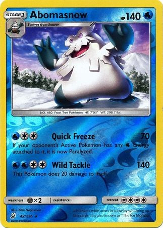 Pokemon Single Card Sun and Moon - Unified Minds - 42/236 : Abo... Pokemon Single Card Sun and Moon - Unified Minds - 42/236 : Abo...