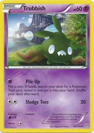 Trubbish 63/135 - Pokemon Plasma Storm Uncommon Card PokeOrder.com Trubbish 63/135 - Pokemon Plasma Storm Uncommon Card PokeOrder.com