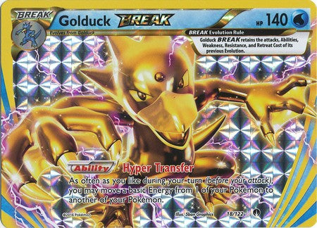 Golduck BREAK 18/122 Rare - Pokemon XY Breakpoint Card