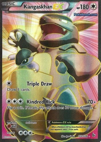 Kangaskhan EX 103/106 - Pokemon XY Flashfire Full Art Ultra Rare Card PokeOrder.com Kangaskhan EX 103/106 - Pokemon XY Flashfire Full Art Ultra Rare Card PokeOrder.com