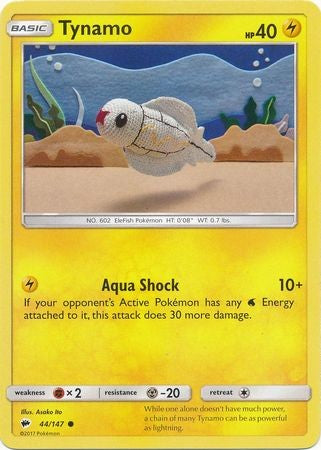 Tynamo 44/147 Common - Pokemon Sun & Moon Burning Shadows Card