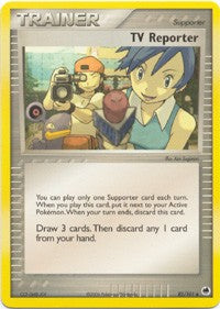 Pokemon EX Dragon Frontiers - TV Reporter Card