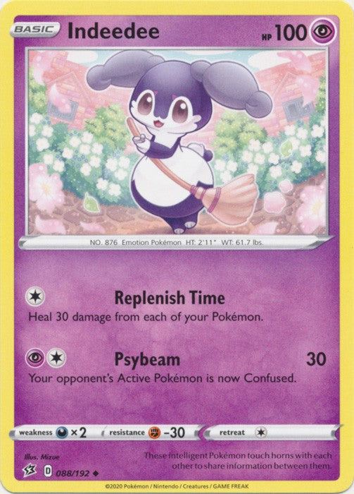 Indeedee - 088/192 Pokemon » SWSH Rebel Clash Uncommon