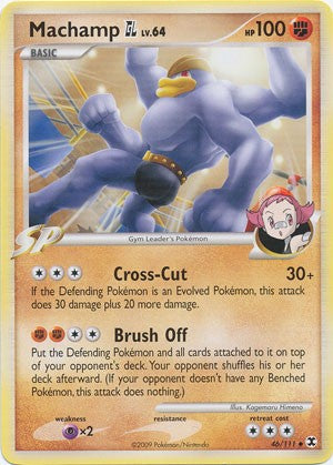 Pokemon Platinum Rising Rivals Single Card Uncommon Machamp GL 46/111