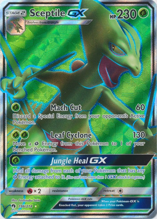 Sceptile GX - 196/214 - Sun & Moon: Lost Thunder Full Art Ultra Rare