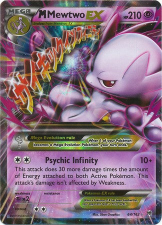 M Mewtwo EX 64/162 Ultra Rare - Pokemon XY Break Through Card