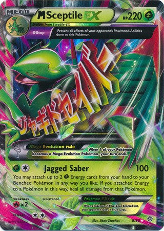 M Sceptile EX 8/98 ULTRA RARE - Pokemon XY Ancient Origins Card