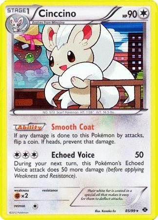 Pokemon Next Destinies Reverse Holo Rare Card - Cinccino 85/99