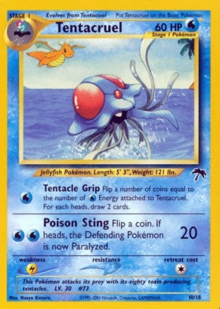 Pokemon Tentacruel 10/18 Common Promo Single Card