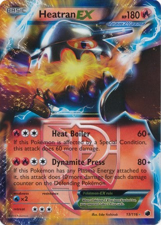 Heatran EX 13/116 - Pokemon Plasma Freeze Ultra Rare Card