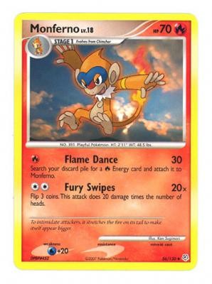 Pokemon Diamond & Pearl Uncommon Card - Monferno 56/130