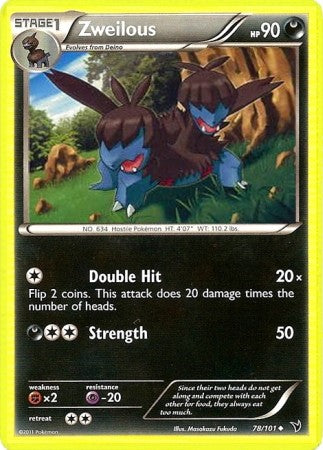 pokemon card zweilous Zweilous (Mega Rising #156/331, 2-Diamonds)