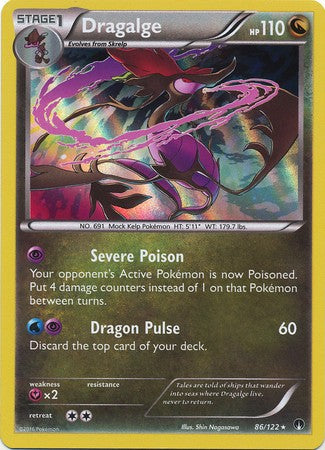 Dragalge 86/122 Holo - Pokemon XY Breakpoint Card