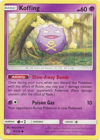 Koffing - 76/236 - Common Sun & Moon: Cosmic Eclipse Singles