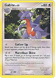 Pokemon Diamond & Pearl Mysterious Treasures- Gabite