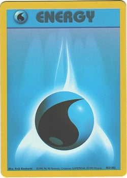 Pokemon Basic Common Card - Energy Water 102/102