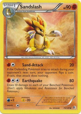 Sandslash 79/149 - Pokemon Boundaries Crossed Uncommon Card