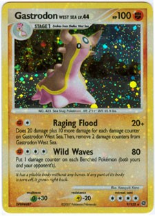 Pokemon Secret Wonders Holo Rare Card - Gastrodon West Sea 9/132