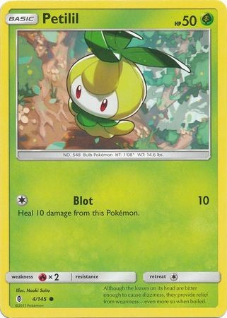 Petilil 4/145 Common - Pokemon Sun & Moon Guardians Rising Card