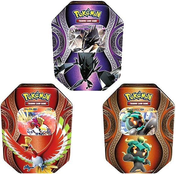 Pokemon Mysterious Powers Set of all 3 Collector Tins [Ho-Oh, Necrozma & Marshadow]