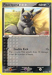 Pokemon EX Power Keepers Common Card - Poochyene 58/108