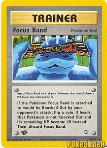 Neo Genesis Rare Trainer - Focus Band Card
