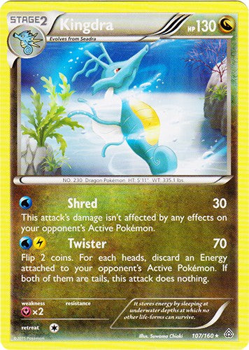 Kingdra 107/160 - Rare Pokemon XY Primal Clash Card