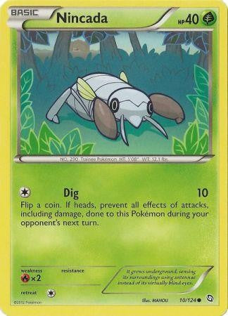 Nincada 10/124 - Pokemon Dragons Exalted Common Card