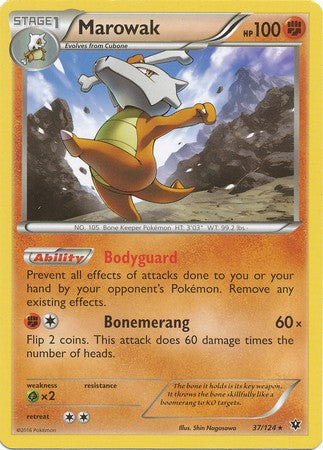 Marowak 37/124 Rare - Pokemon XY Fates Collide Card