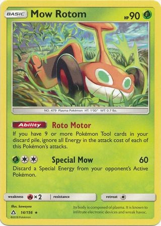 Mow Rotom 14/156 Rare - Pokemon Ultra Prism