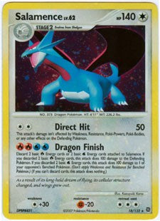 Pokemon Secret Wonders Holo Rare Card - Salamence 18/132