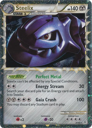 Pokemon Card HS Unleashed Single Card Holofoil Steelix Prime 87/95
