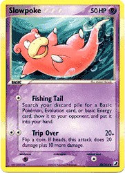 Pokemon EX Unseen Forces Common Card - Slowpoke 72/115